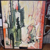 MCM Abstract Painting 'Desert Segment' by Harold Wahl