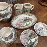 Johnson Bros Set - 2 mugs/2 bowls/2 sm plates/ tray/cup+saucer