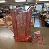 Rossi Glass Cranberry Glass Pitcher