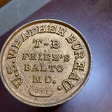 Brass US Weather Bureau Tube