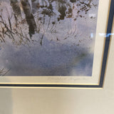 Framed Winter Scene Signed/# by Margaret Carpenter
