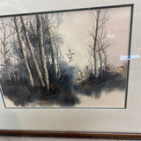 Watercolor Ducks in Flight