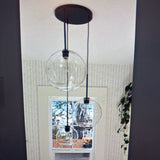 Sculptural 3 Light Globe Chandelier