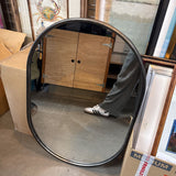 Gun Metal Oval Mirror by Mercana