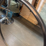 Gun Metal Oval Mirror by Mercana