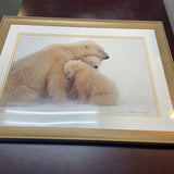Kennan Ward Signed Polar Bear Family Art