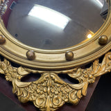 Gold Painted Convex Mirror w/Eagle