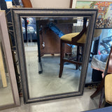 Silver/Black Framed Mirror