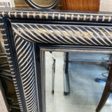 Silver/Black Framed Mirror