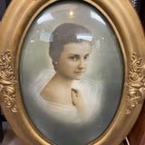 Vintage Portrait in Convex Frame
