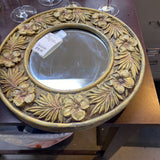 Floral Round Mirror