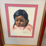 Gerda Christoffersen Pastel Child Portrait