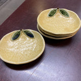 Ceramic Grapefruit Condiment Dish Set of 4