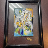 Enamel Art on Glass (Framed)