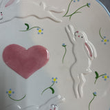 Pamela Silin-Palmer Bunnies Plate