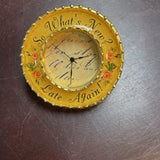 Late Again Small Metal Desk Clock