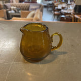 Petit Amber Glass Creamer Jar