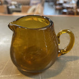 Petit Amber Glass Creamer Jar