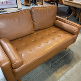 Modway Faux Leather Loveseat