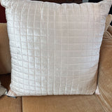 Large Velour Grid Pillow