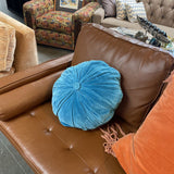 Round Velour Pillow