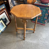 Vintage Oak Octagonal Table