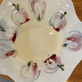 Signed Pottery Apple Bowl