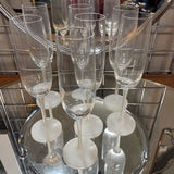 Frosted Champagne Flute