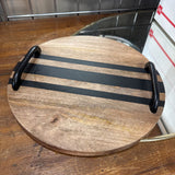 Wood Tray w Handles
