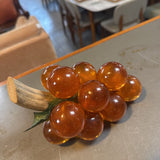 Vintage MCM Lucite Grape Cluster on Driftwood