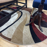Round Geometric Rug