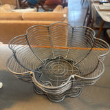 Metal Flower Shaped Fruit Basket