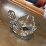 Shannon Crystal Swan Votive or Trinket Holder