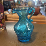 Art Glass Crackle Mini Pitcher