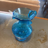 Art Glass Crackle Mini Pitcher
