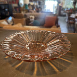 Pink Glass Serving Dish