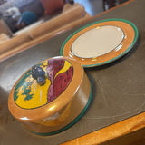 Vtg Noritake Lusterware Covered Butter Dish