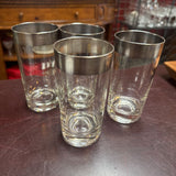 Vtg Highball w Silver Band