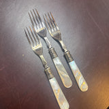 Set of 3 Small Pearl Handled Forks
