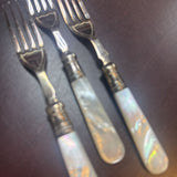 Set of 3 Small Pearl Handled Forks