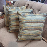 Striped Pillow w Down Insert