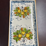 Signed Lemon Serving Plate