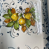 Signed Lemon Serving Plate