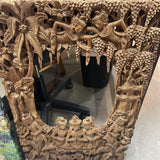 Vintage Indonesian Balinese Hand Carved Panel