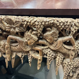 Vintage Indonesian Balinese Hand Carved Panel