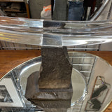 Rock and Glass Art Sculpture