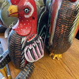 Wood Rooster w/Moveable Legs