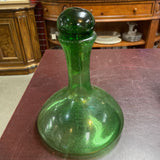 Blenko Style Green Glass Decanter