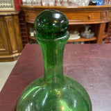 Blenko Style Green Glass Decanter