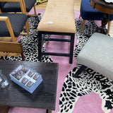 Pink & White Leopard Rug